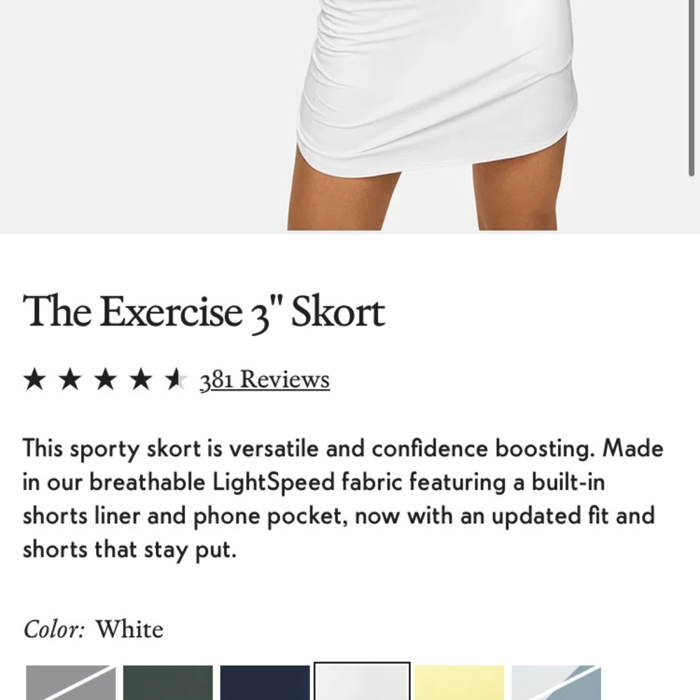 OV Exercise Skort - Picture 3 of 4